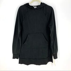 Colsie Hooded Sweatshirt XS Black Kangaroo Pocket NWT